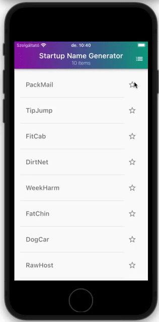 Flutter demo app written cross-platform